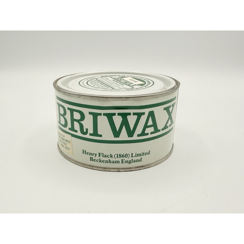 Vintage BRIWAX Clear Original Furniture Wax Polish Cleans Stains Polishes NEW